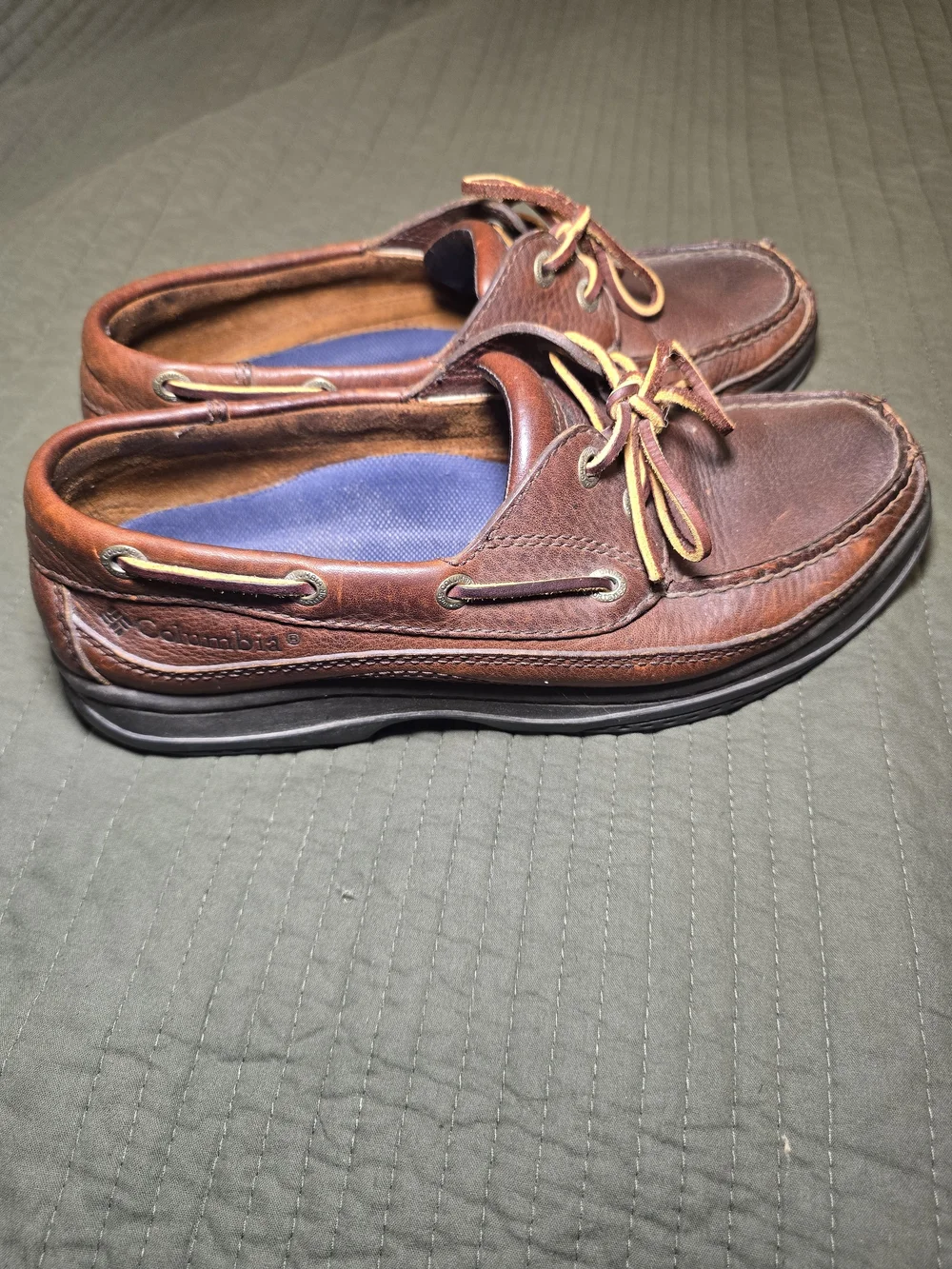 Columbia Men’s Brown Leather Boat Shoes